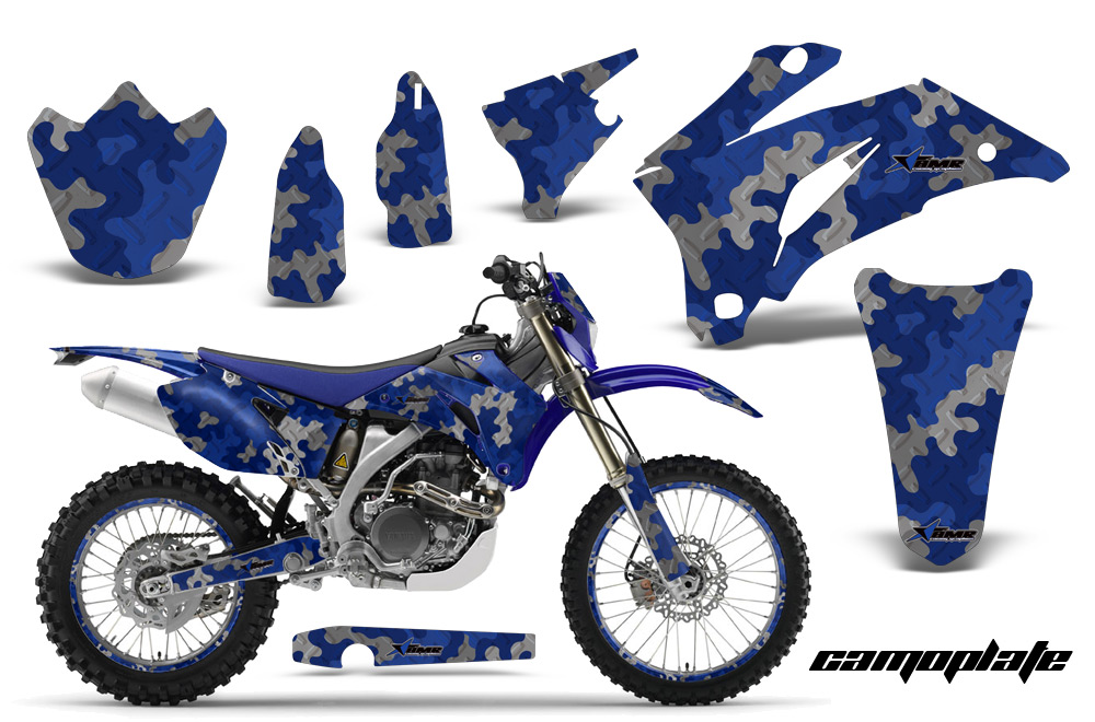 Yamaha WR250F WR450F 07-11 Graphics Kit CP BL NPs